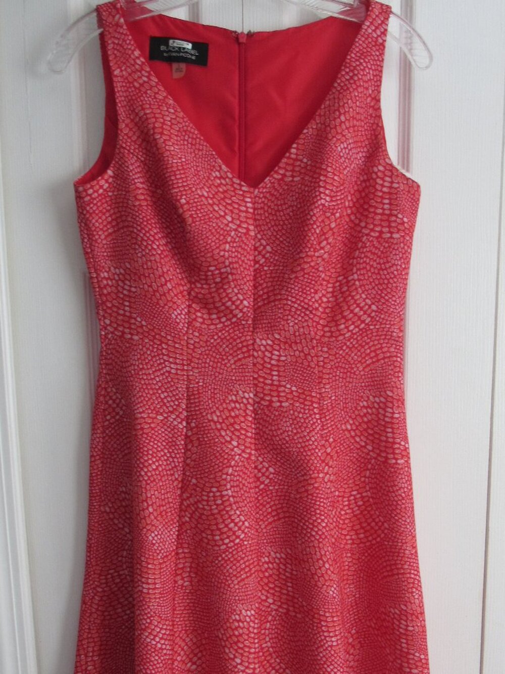 ORANGE AND WHITE BLACK LABEL EVAN PICONE DRESS SZ 2
